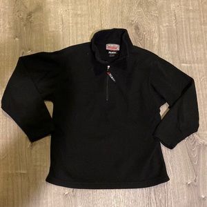 Black Obermeyer youth 3/4 zip polar fleece